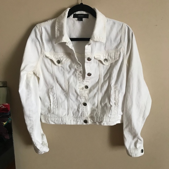 Forever 21 Jackets & Blazers - Forever 21 | Size M. White Denim Western Jacket